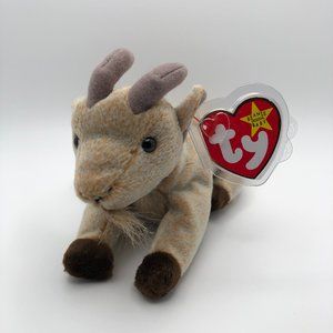 ORIGINAL Ty Beanie Baby Retired "Goatee" the Mountain Goat 1998 / 1999